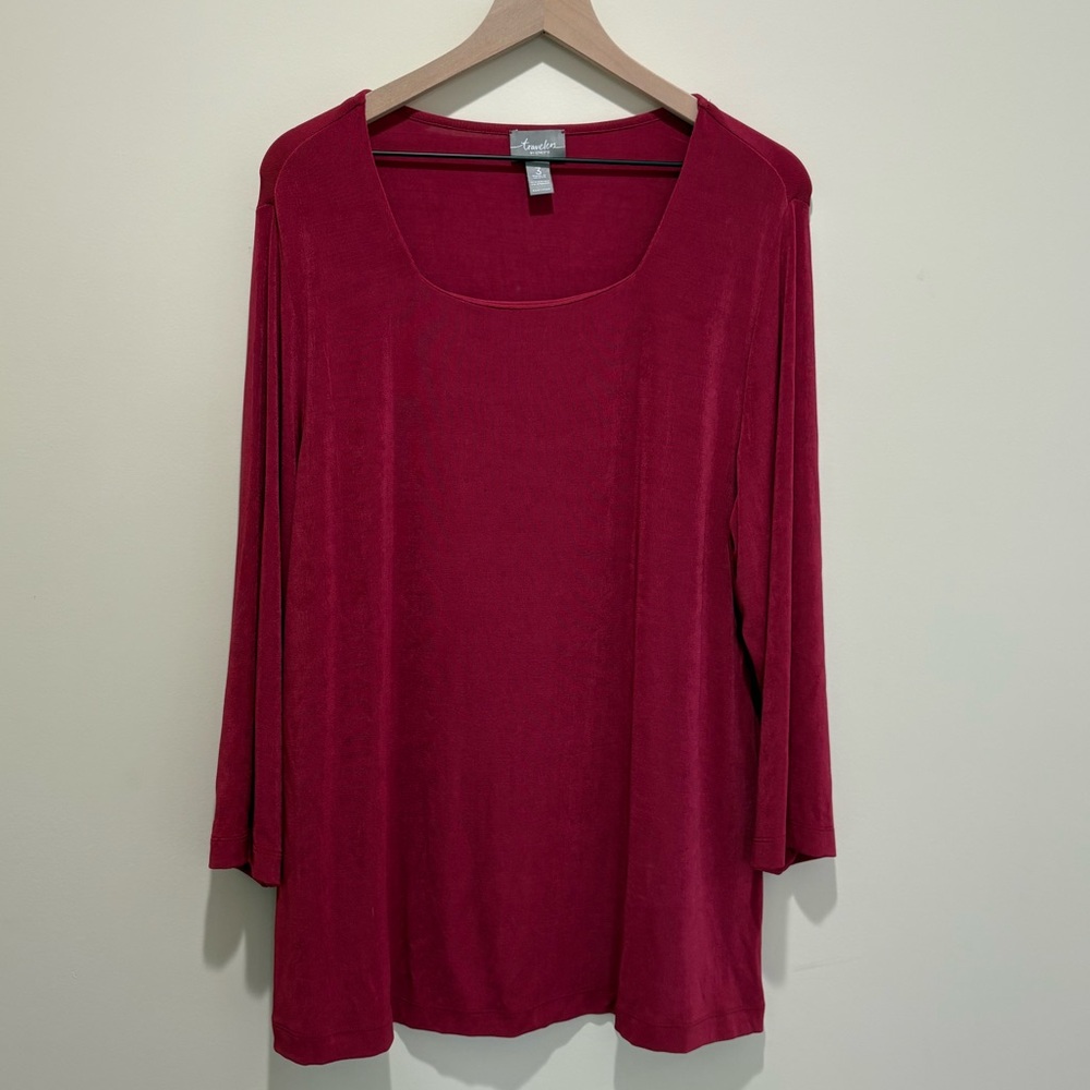 Chicos Travelers Raspberry Colored Top